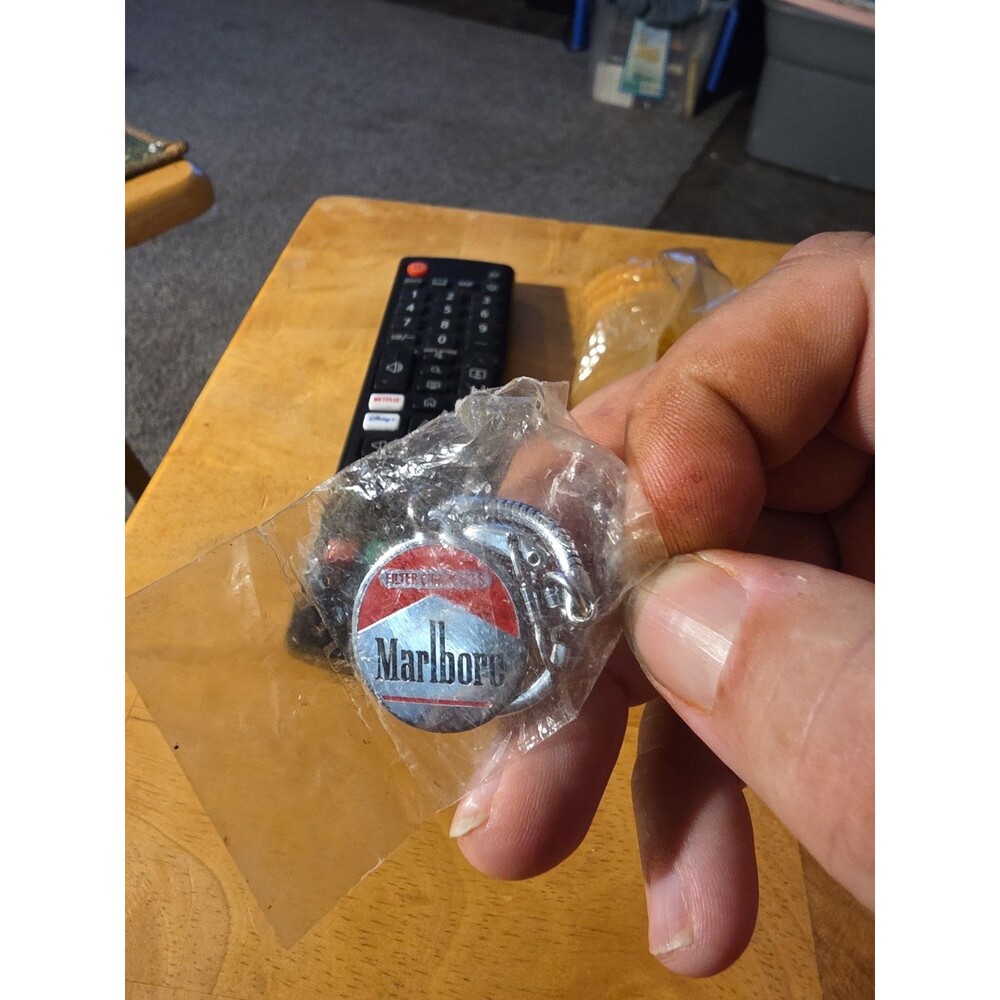 Vintage Marlboro Keychain New Sealed Metal